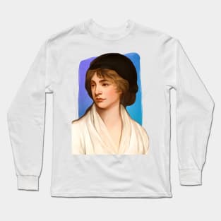British Writer Mary Wollstonecraft illustration Long Sleeve T-Shirt